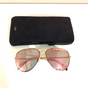 Celine Rose Gold Mirrored Aviators